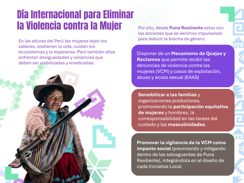 25 de noviembre: Un llamado desde las alturas del Perú para erradicar toda forma de violencia