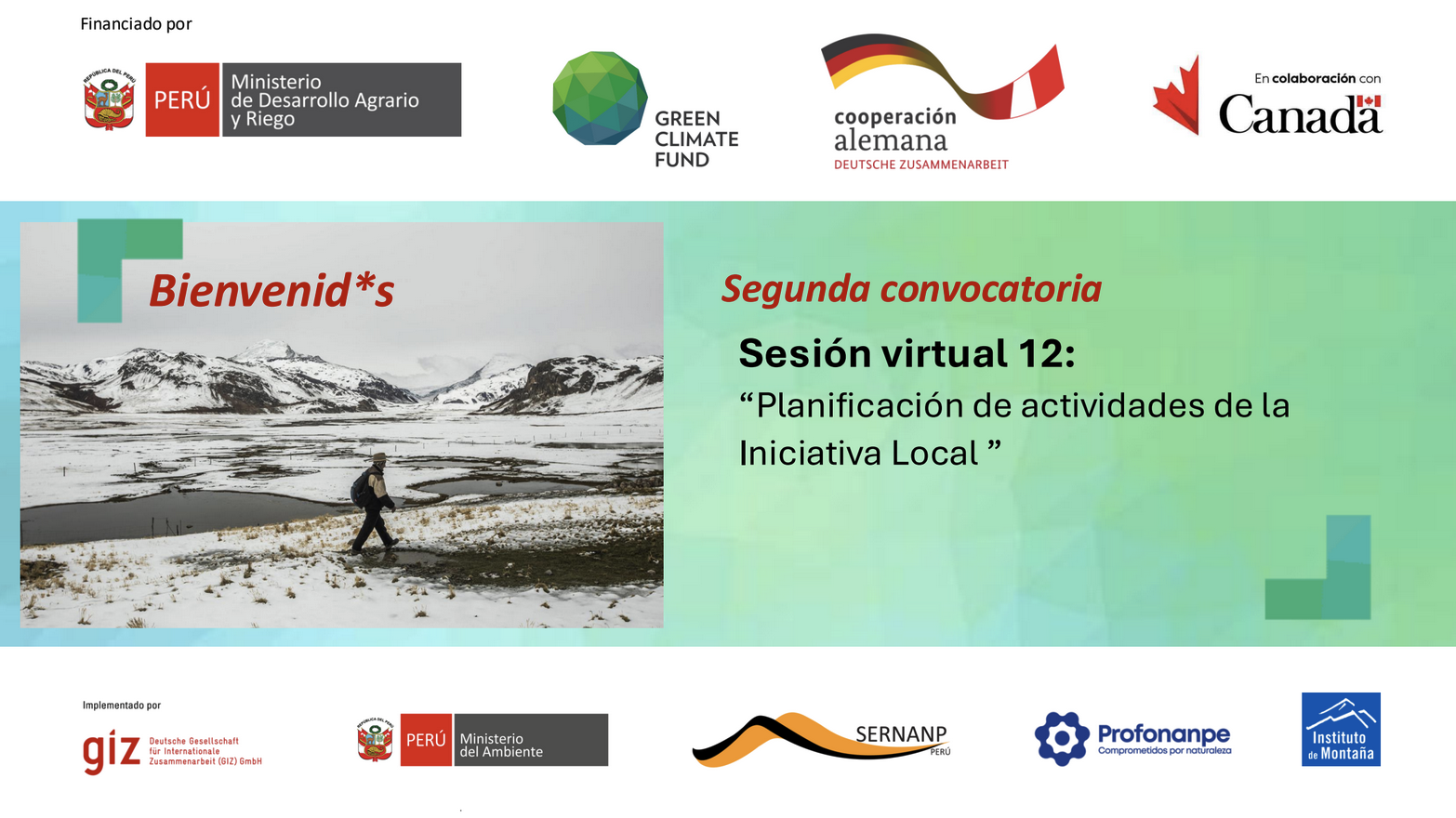 Sesión virtual 12: Planificación de actividades de la Iniciativa Local